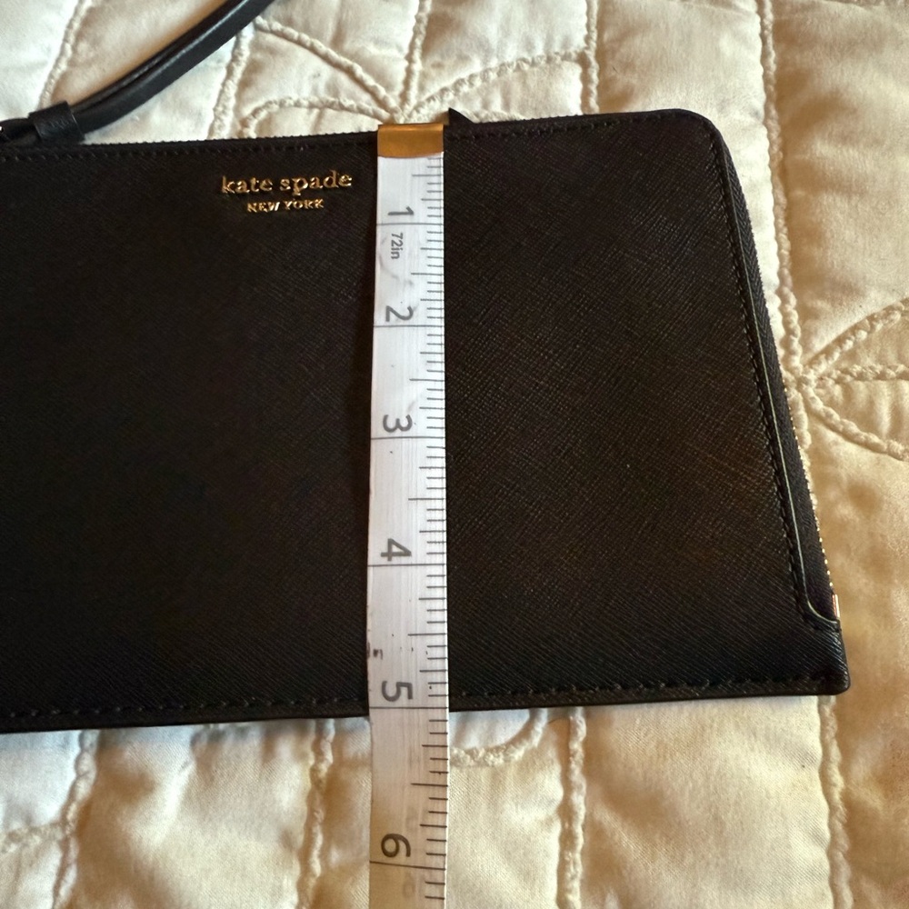 Kate Spade Black Leather Wristlet - Picture 4 of 5